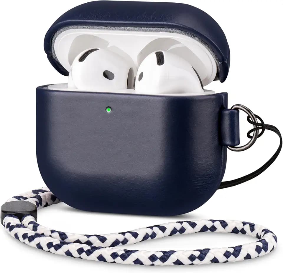 Maogoam Genuine Leather Case Cover for AirPods 5 (2026)/ AirPods 4 (2024)