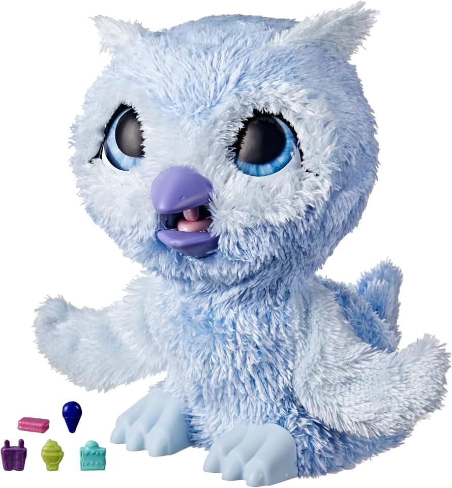 FurReal Lil’ Wilds Owlen The Owl Toy, Electronic Pets, with 35+ Sounds and Reactions, Interactive Toys for 4 Year Old Girls and Boys and Up