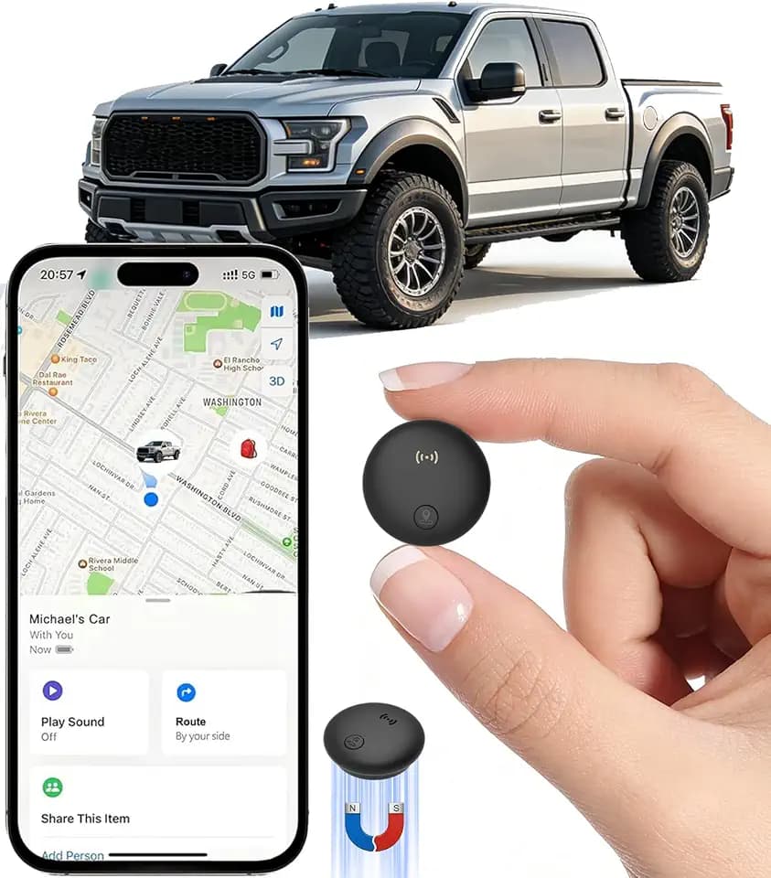 GPS Tracker for Vehicles, Real-Time Tracking for Cars w/Magnetic