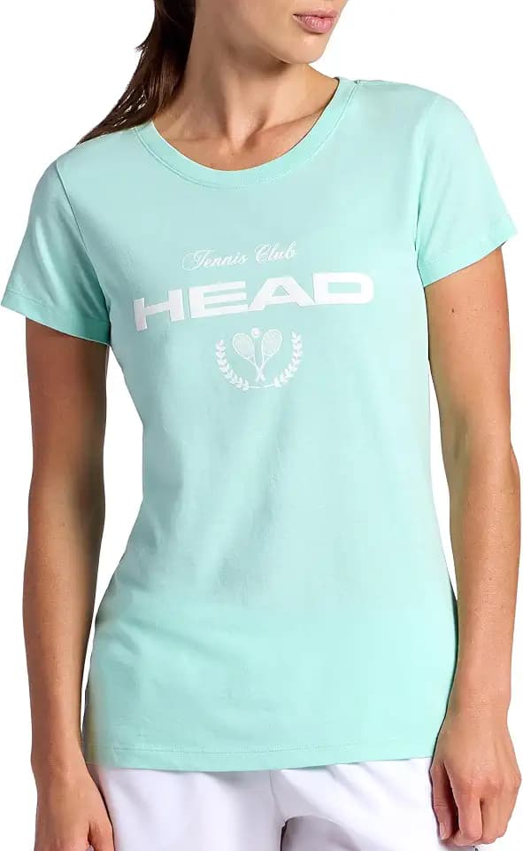 Head Women's Tennis Graphic Crewneck T-Shirt, Relaxed Fit, Lightweight and Breathable Cotton-Poly Material