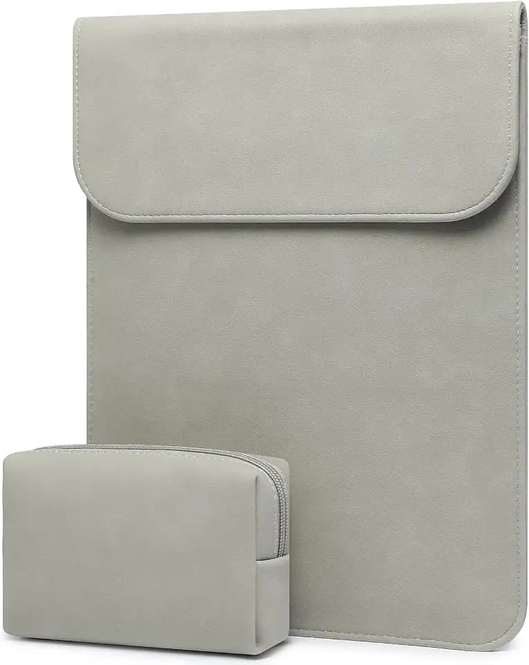 HYZUO 15 Inch Laptop Sleeve Case Bag for MacBook Air 15 M5, Light Gray