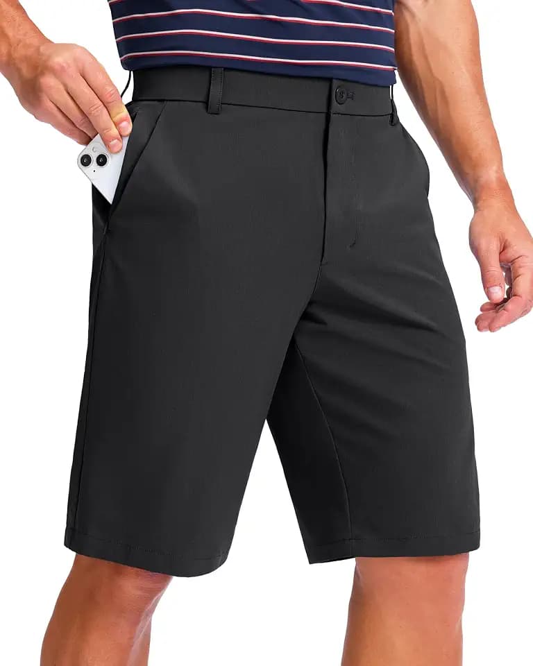 Men's Golf Shorts 7"/ 9"/ 11" Inseam with 5 Pockets Lightweight Stretch Quick Dry Casual Dress Hybrid Short for Men