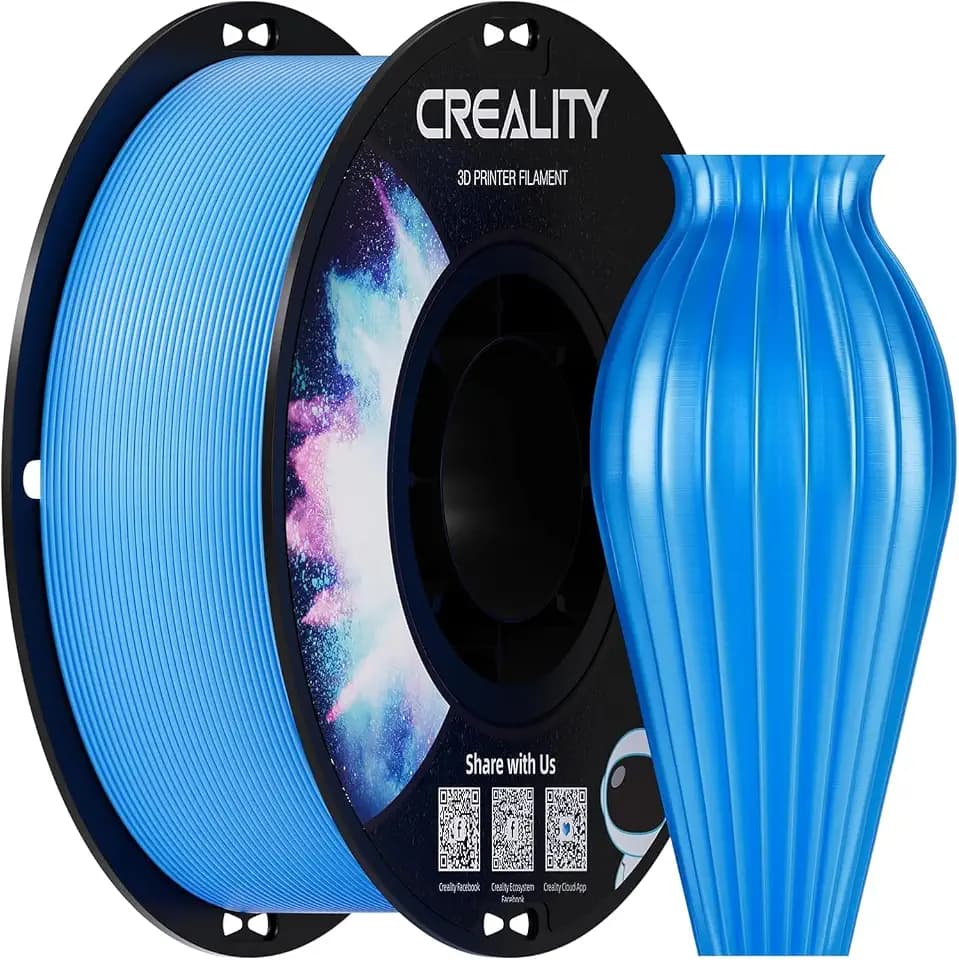 Creality CR-PETG Filament 1.75mm Blau, 3D Drucker Filament 1kg PETG, Maßgenauigkeit +/-0,02mm Vakuumverpackung Ordentliche Spule (1KG/Spool, 2.2lbs)