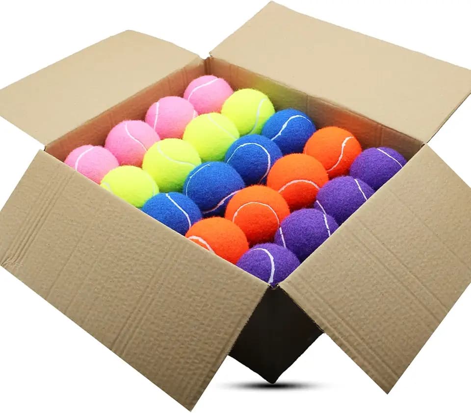 SHYUJAJIE Tennis Ball, 40 Pack Practice Balls Bulk,Dog Balls