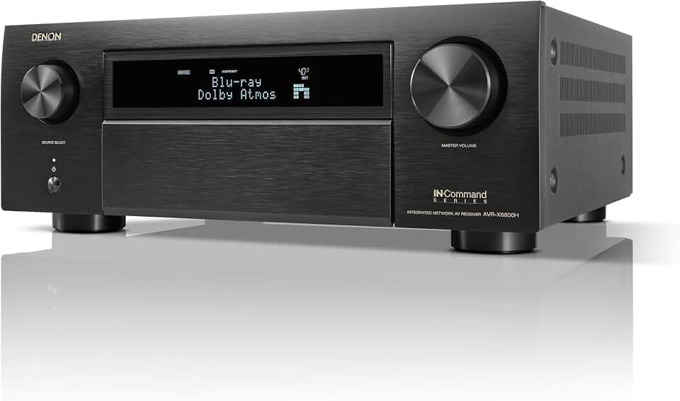 Denon AVR-X6800H 11.4 Channel AV Receiver (140W x 11), Wireless Streaming