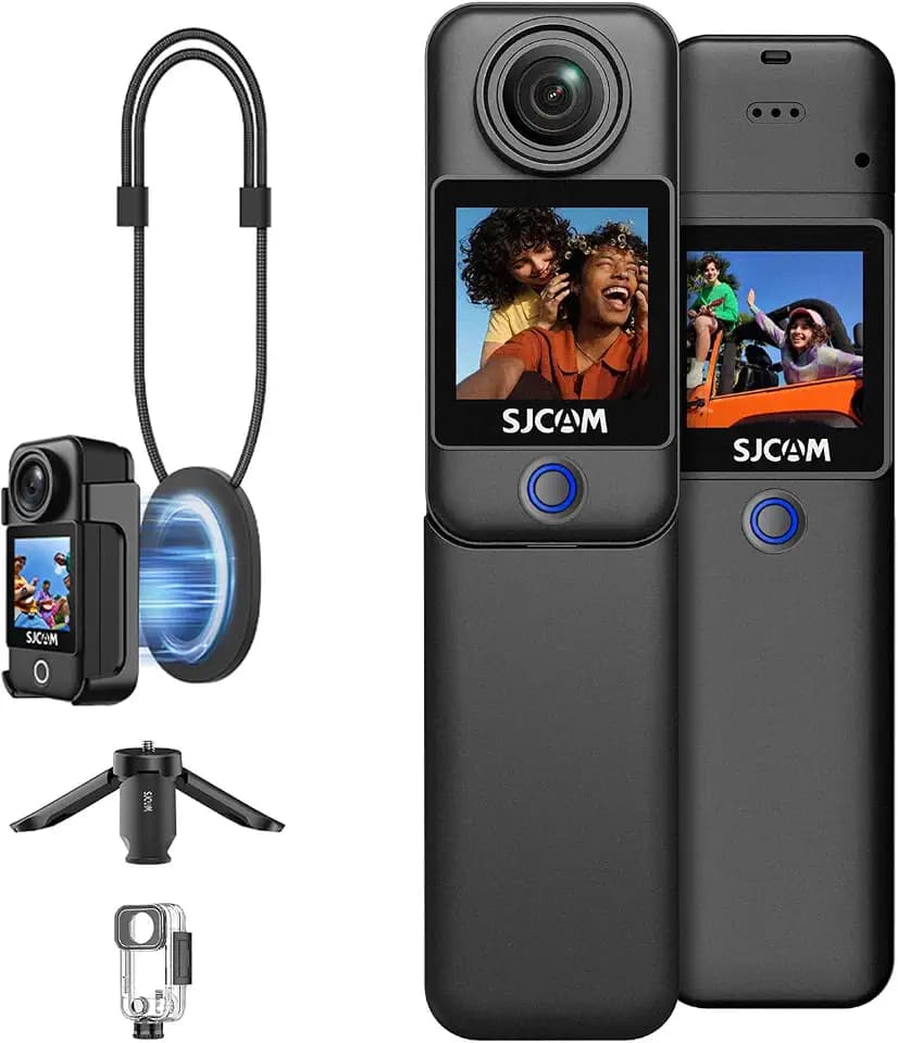 SJCAM C300 4K Wearable Vlogging Camera,7H Recording POV Cam for Daily Vlogs