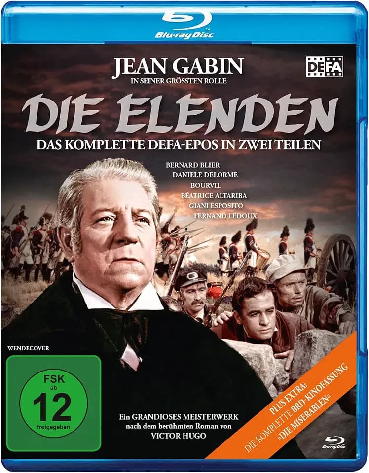 Die Elenden / Die Miserablen - Der legendäre Kino-Zweiteiler (DEFA Filmjuwelen) (Neuauflage) [Blu-ray]