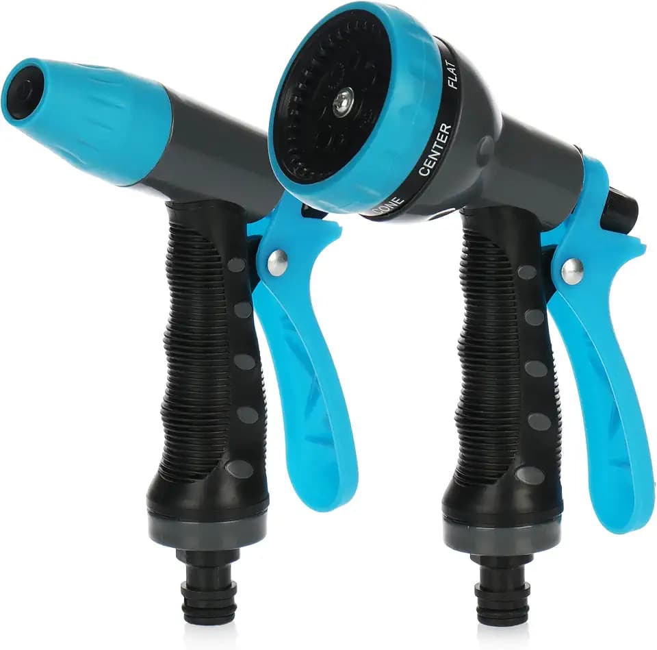 com-four® 2-teilges Gartenbrause Set, Garten Handbrause für Wasserschlauch