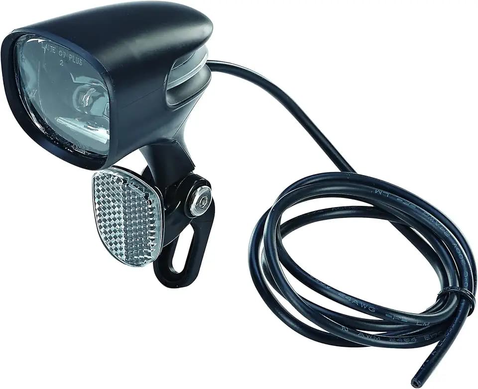 Prophete Fahrradbeleuchtung, E-Bike Scheinwerfer – 80 Lux, 360° Sichtbarkeit, OSRAM LEDs, Wasserdicht IPX5, StVZO zugelassen – Mit Reflektor & Light-ON-Funktion – Nur für E-Bikes