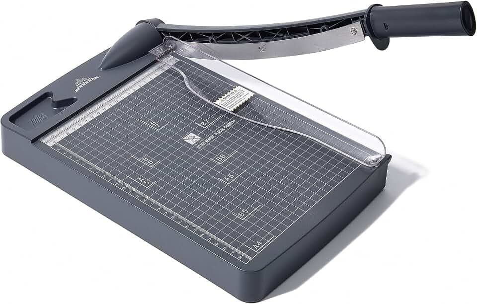 A4 Papierschneider 30 cm, bis 12 Blatt für Büro & Bastelarbeiten
