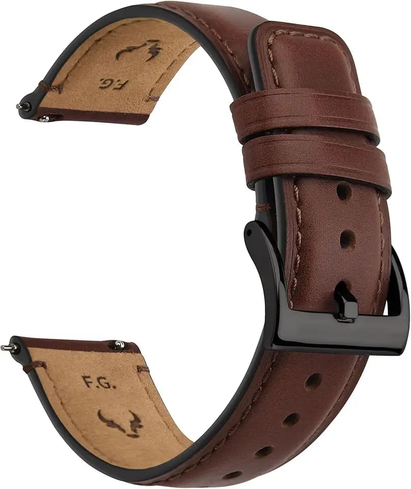 Fullmosa Leder Uhrenarmband Vintage-Ersatzarmband, Uhrenarmband 22mm 20mm 24mm 19mm 18mm Armband Uhr Zubehör für Herren Damen, Uhrband für Smartwatch und Universal-Uhren
