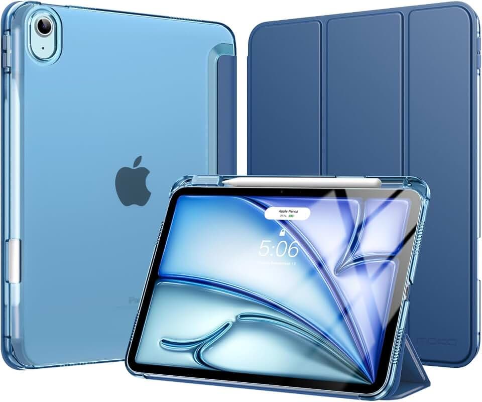 MoKo Hülle für iPad Air 11 Zoll (M4/M3/M2) 2026/2025/2024, Marineblau