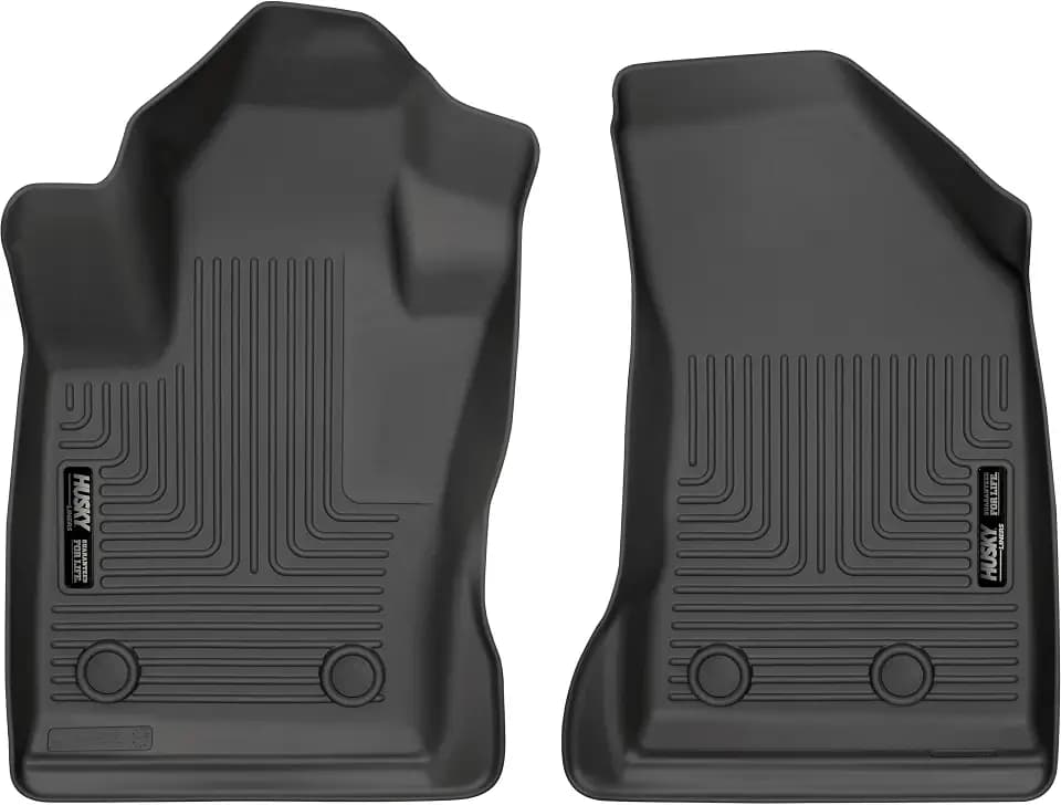Husky Liners Weatherbeater Floor Mats | Fits 2017-2026 Jeep Compass | Front Row, 2-pc Black - 13271