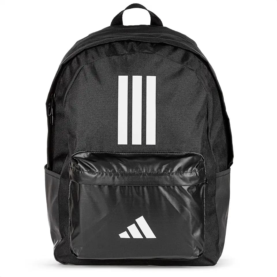 adidas Unisex Classic Three Stripes Back To School Backpack, Black/White, One Size