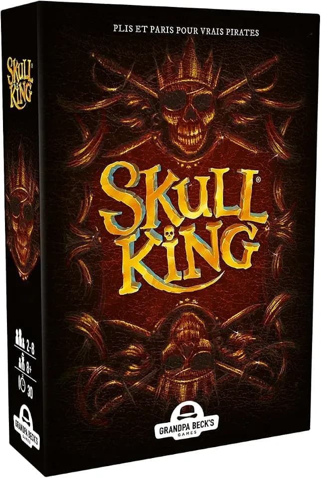 Blackrock Games - Skull King – Faltspiel – Kartenspiel für echte Piraten – 2 bis 8 Spieler – Taktische Reflexion, Strategic und Paris – Französische Version – 8 Jahre und älter