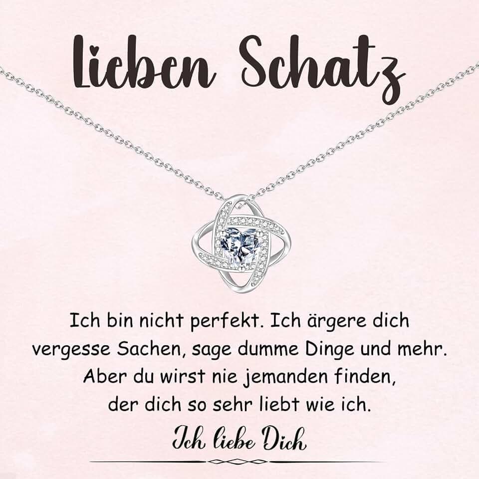 wynn's Geschenke für Frauen, Kette An Meine Tochter Frau Freundin, Halskette für Tochter Frau Freundin Seelenverwandte Schatz Geschenk zum Abschluss Geburtstag Valentinstag Jahrestag Muttertag