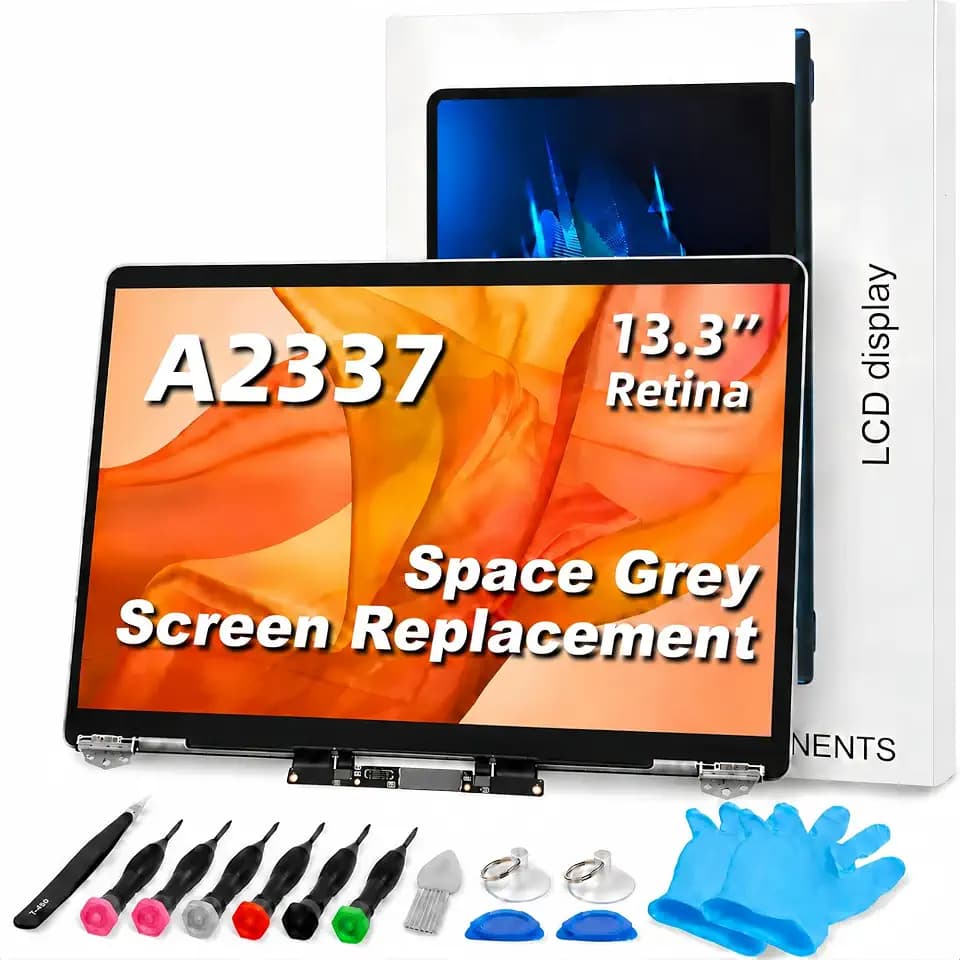 A2337 Screen Replacement A2337 LCD for 13 inches MacBook M1 air 2020 Year 2560x1600 Replacement LCD Full Assembly for EMC 3598 MGN63 Space Grey