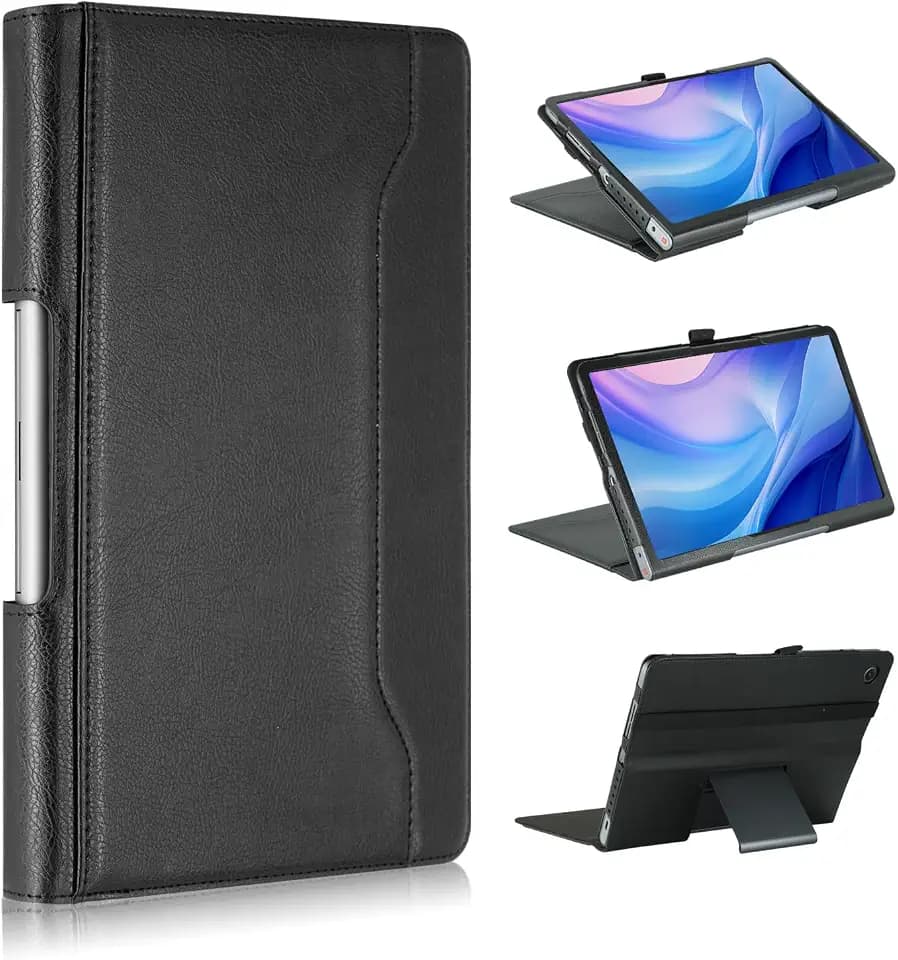 Hülle Kompatibel mit Lenovo Tab Plus Tablet (TB351FU) 11.5 Zoll 2024 Cover,mit Pen Halter und Dokumentenfach,Schwarz