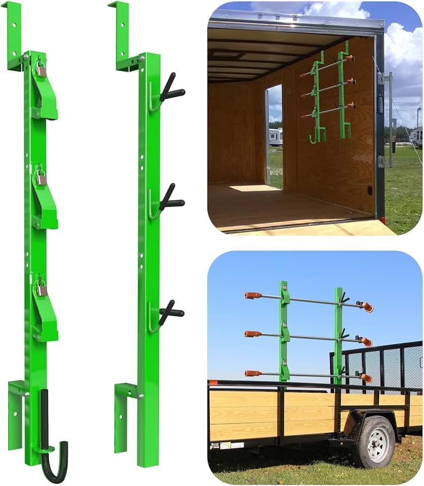 ELITEWILL Weed Eater Rack for Trailer, Anti-Theft,360° Pad Protection