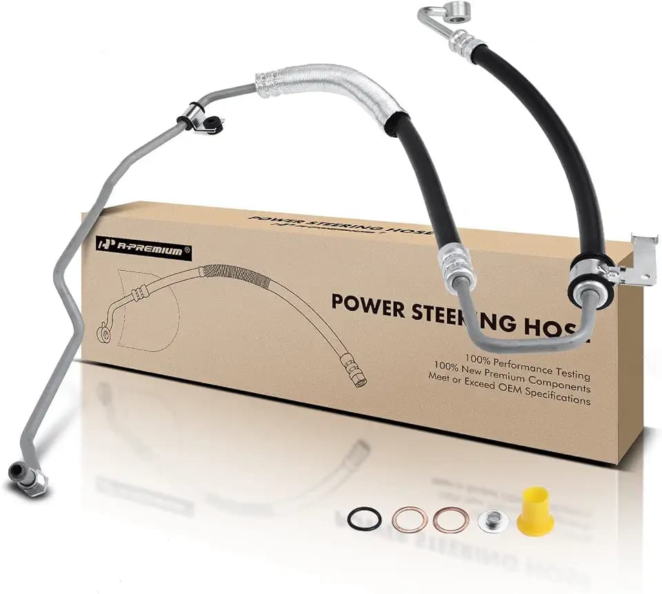 A-Premium Power Steering Pressure Hose Line Assembly, Pump To Pipe