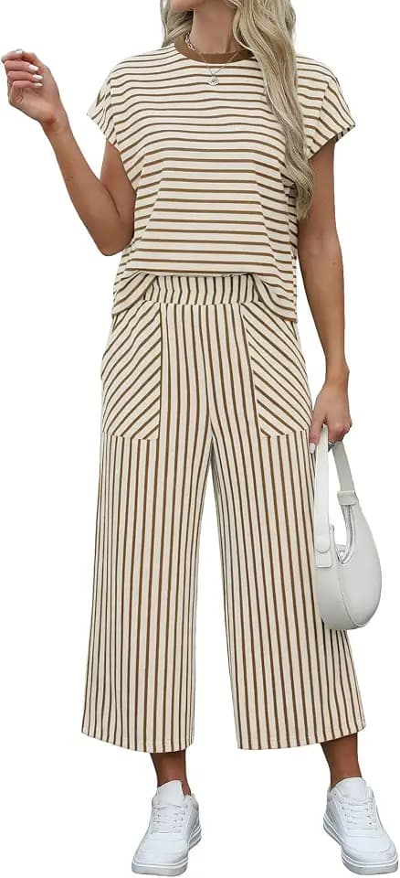 Sweetmoon 2 Piece Sets for Women Travel Outfits