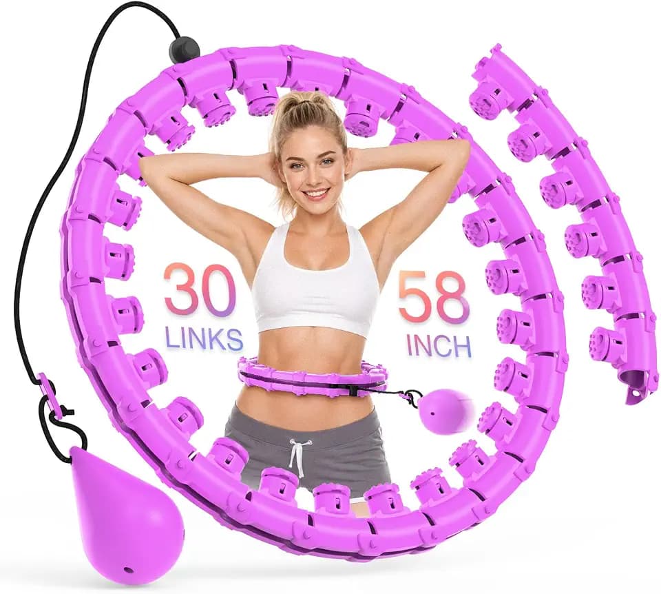 JKSHMYT Infinity Weighted Hula Circle Fitness Hoop for Adults Weight Loss