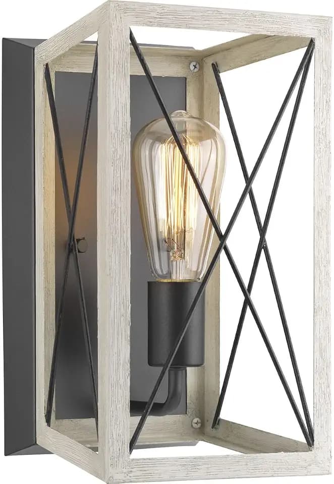 Progress Lighting Briarwood Wall Sconce Light, Graphite