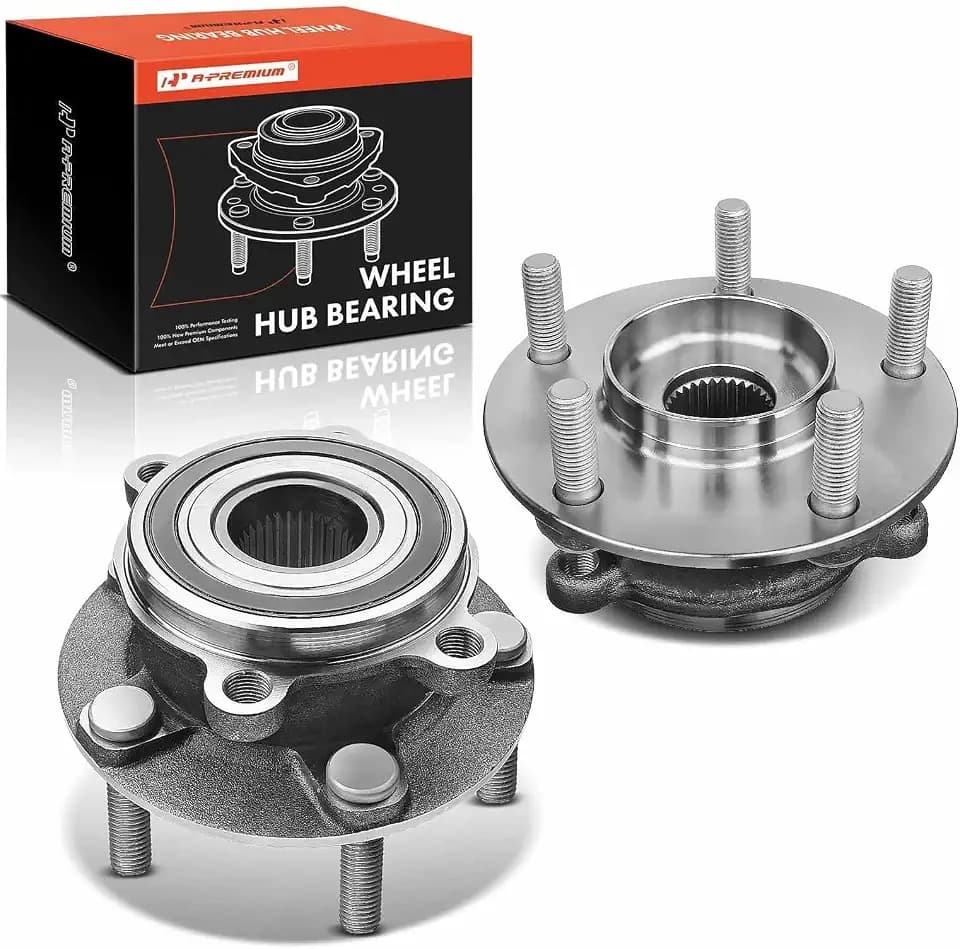 A-Premium 2 x Front Wheel Bearing and Hub Assembly with 5-Lug