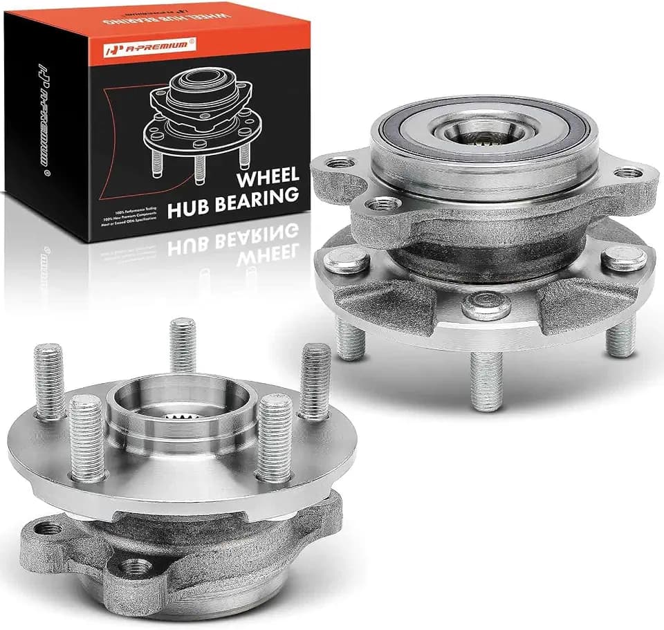 A-Premium 2 x Front Wheel Bearing and Hub Assembly with 5-Lug