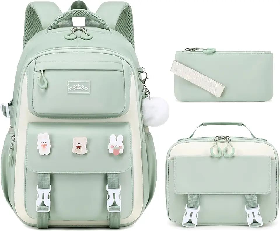 DIGOBAY Girls Backpack for School, Kids Backpack for Girls with Lunch Box