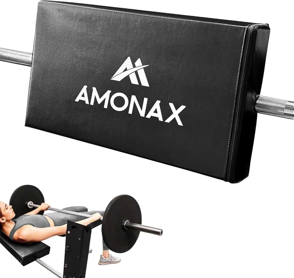 AMONAX Hip Thrust Langhantel Polster, Extra Dicke Barbell Pad fürs Home Gym