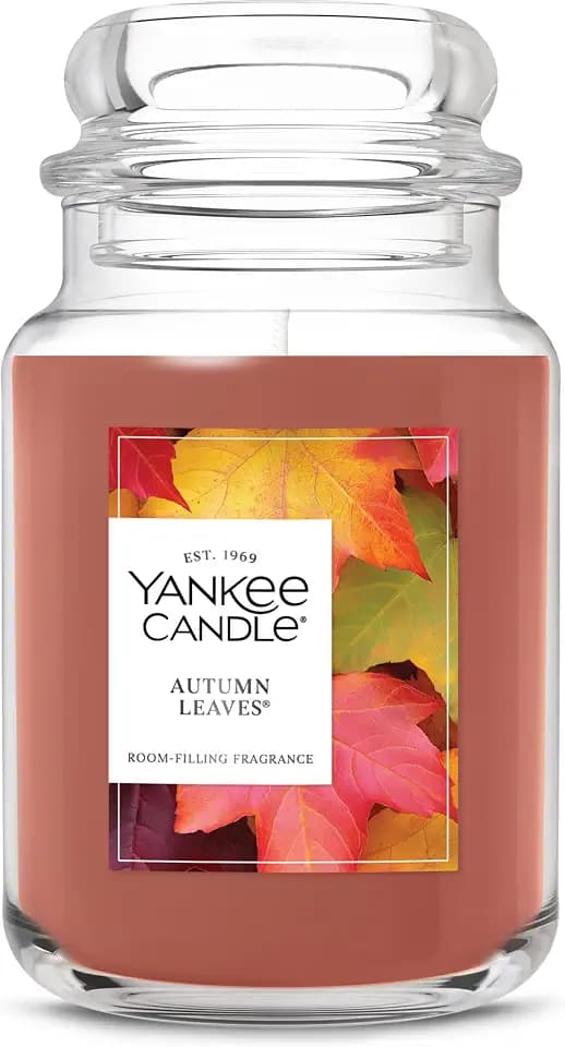 Yankee Candle Autumn Leaves Scented Candle, 22oz Large Jar