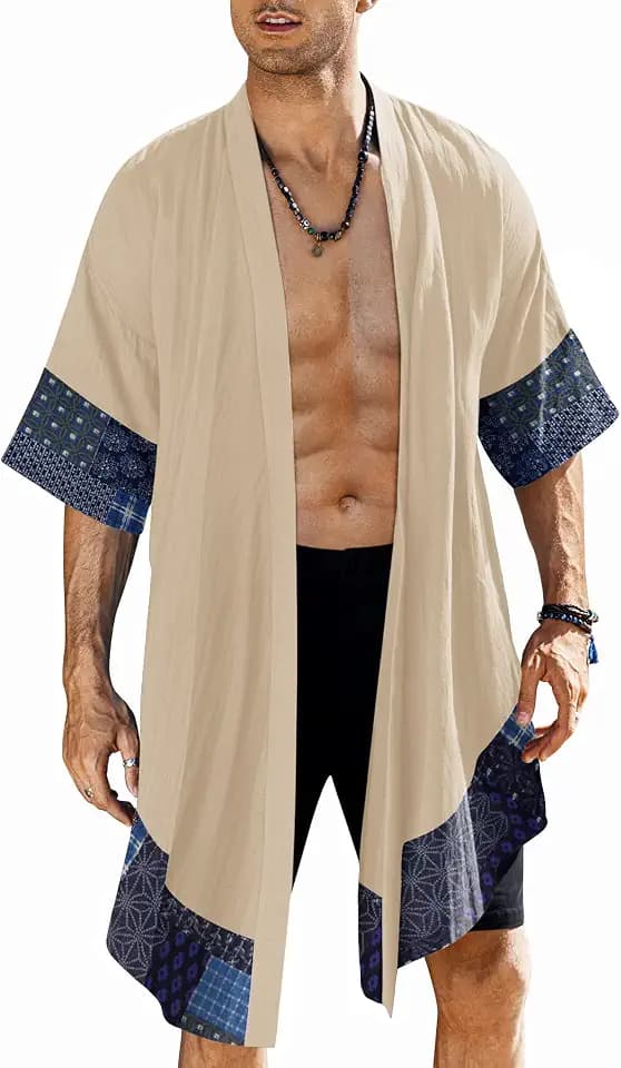 COOFANDY Herren Umhang Mantel Cardigan