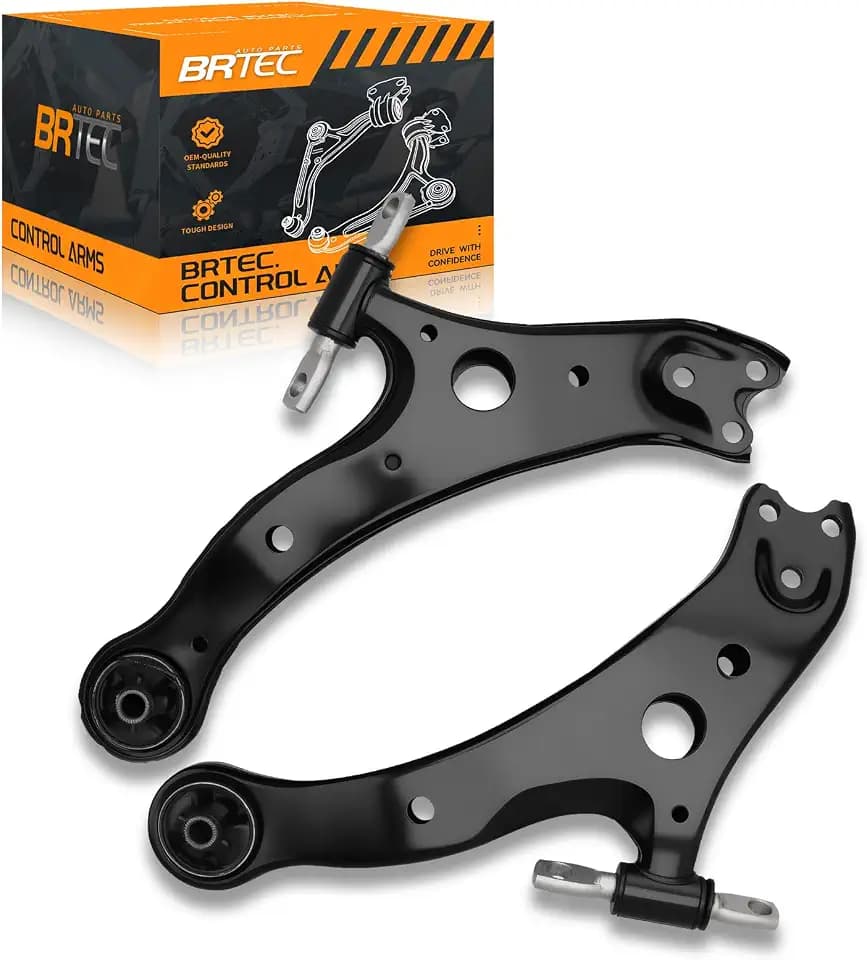 BRTEC Front Lower Control Arm Compatible with Lexus ES300 2002-2003, ES300H 2013-2019, ES330 2004-2006, ES350 2007-2019, RX330 RX350 RX400H, Toyota Avalon 2005-2018, Camry 2002-2019, Highlander Solara