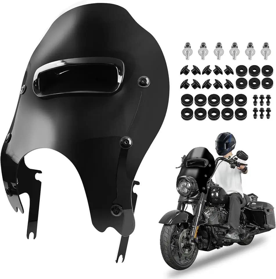 Detachable Wave Wind Splitter Vented Windshield Windscreen