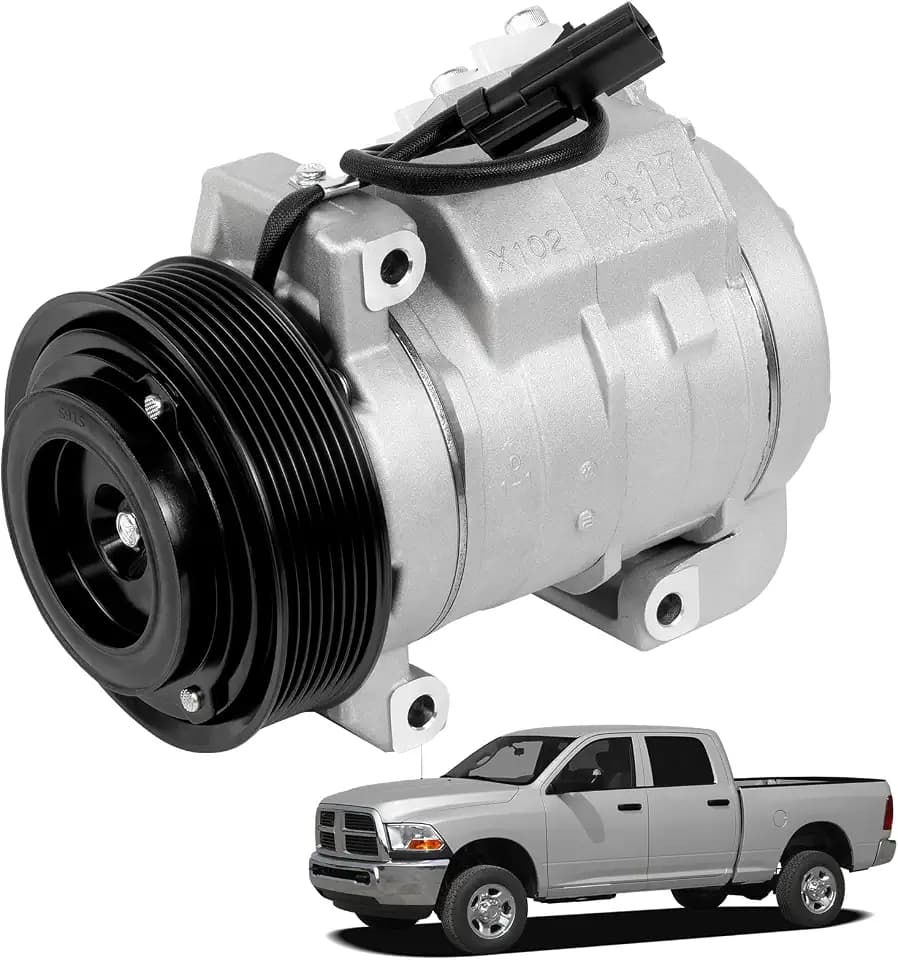 55111444AB AC Compressor Air Conditioner Compatible with Dodge Ram 2500 3500 5500 2010-2015 & for 4500 5500 2011-2015(L6 6.7L）Replace RL111444AB RL11144AB 178313