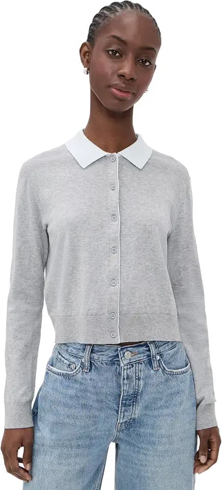 Velvet by Graham & Spencer Women's Riven Lux Cotton Cashmere Sweater