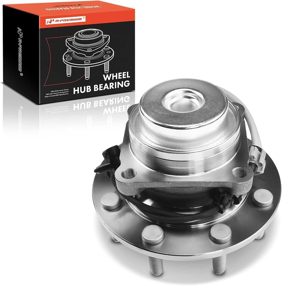 A-Premium Front Wheel Bearing and Hub Assembly with ABS & 8-Lug