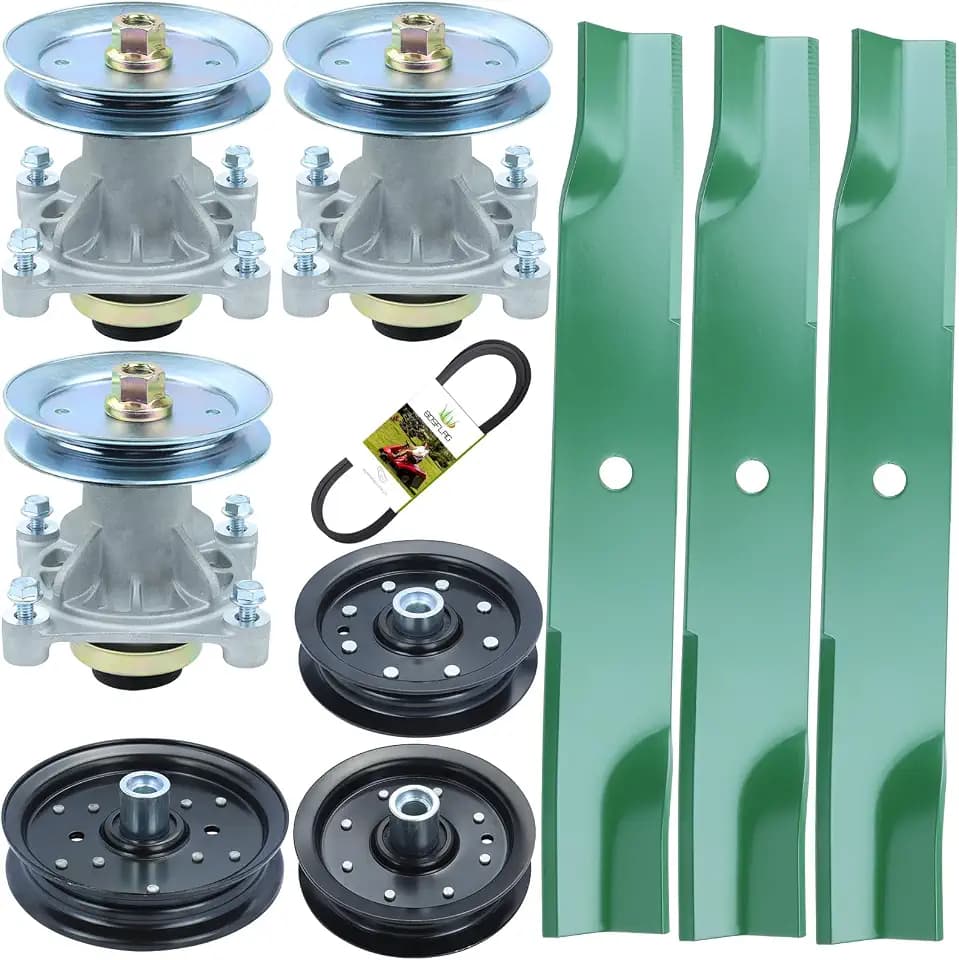 3 Pack 604214 Spindle for Hustler Raptor 52 Inch Deck Rebuild Kit