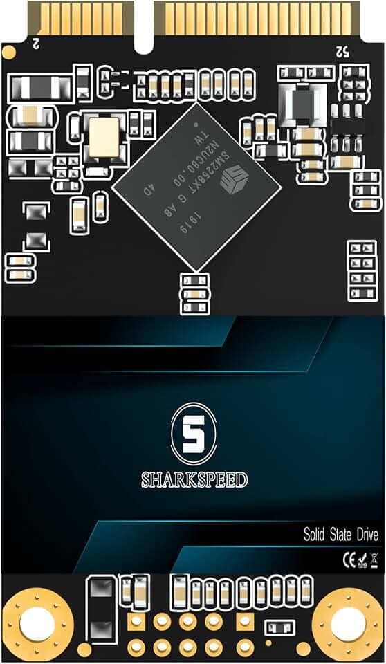 SSD 512GB mSATA Mini SATA 3 (6Gb/s) TLC 3D NAND SSD Festplatte Intern Solid State Drive für Laptops,Desktop PC (512GB, mSATA)