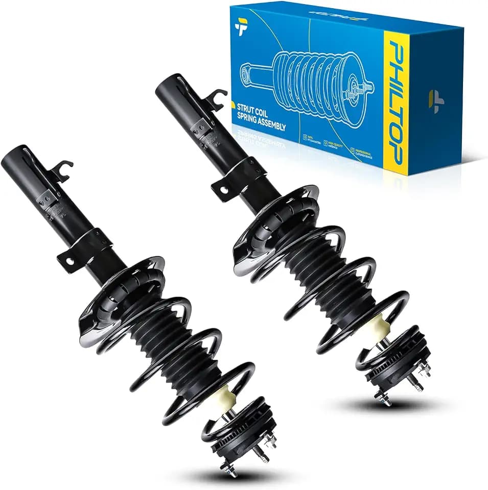 PHILTOP Front Struts Shock Absorber Fit For Focus 2008 2009 2010 2011, Complete Struts with Coil Spring Assembly, Quick Suspension Loaded Struts 272257 272258 Set of 2 4SAA732