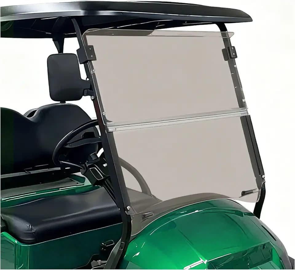 ECOTRIC Golf Cart Foldable Windshield Compatible with 2004-UP Club Car