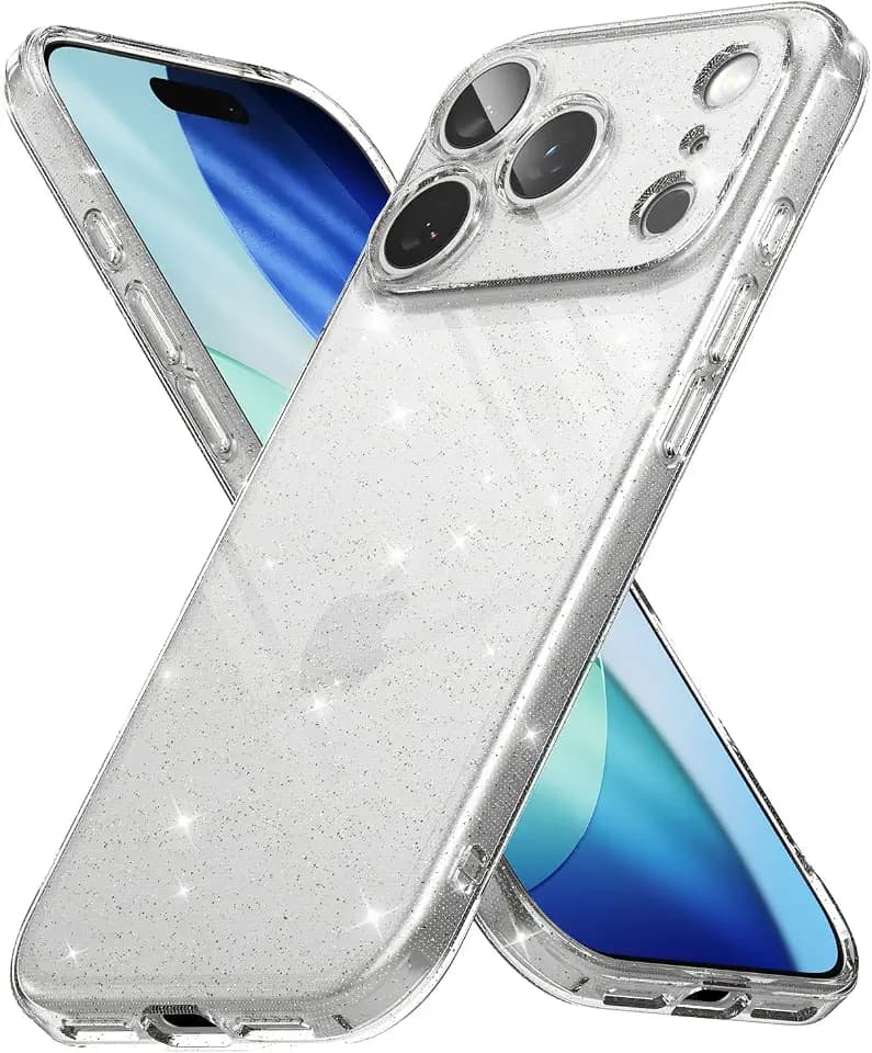 Ringke for iPhone 17 Pro Case [Air Glitter Clear]