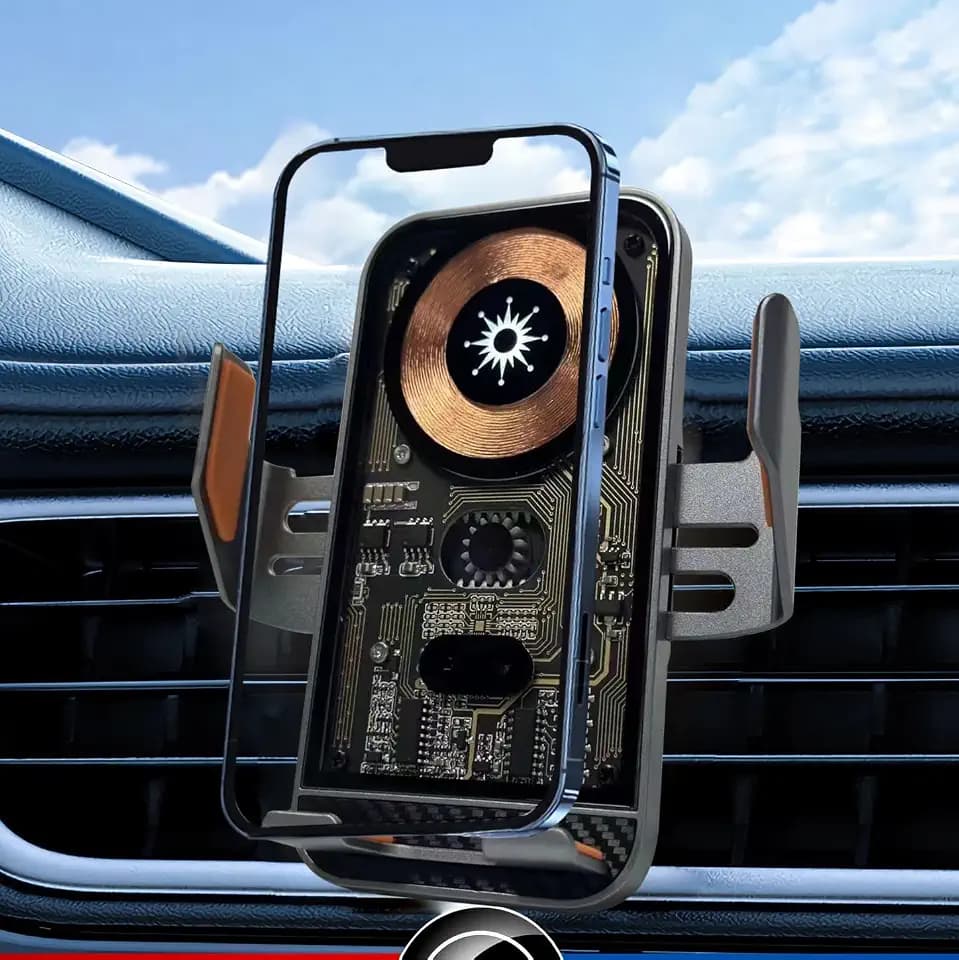 Wireless Car Charger Mount, 15W Fast Charging Auto Clamping Car Charger holder For iPhone/Samsung For IPhone 18 Pro Max 17 16 15 14 13 12 Pro,Samsung Galaxy S26 Ultra S25 S24 Ultra S23 S22 Pixel 11 10
