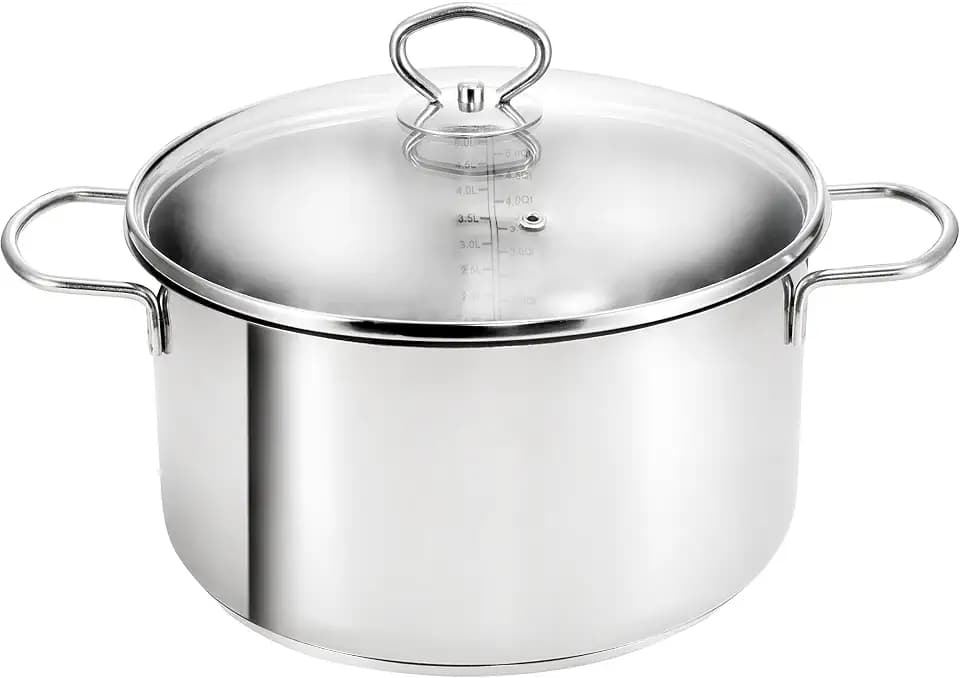 KOPF Topf Induktion Merkur, Ø 24 cm, 4 Liter, Silber, Edelstahl