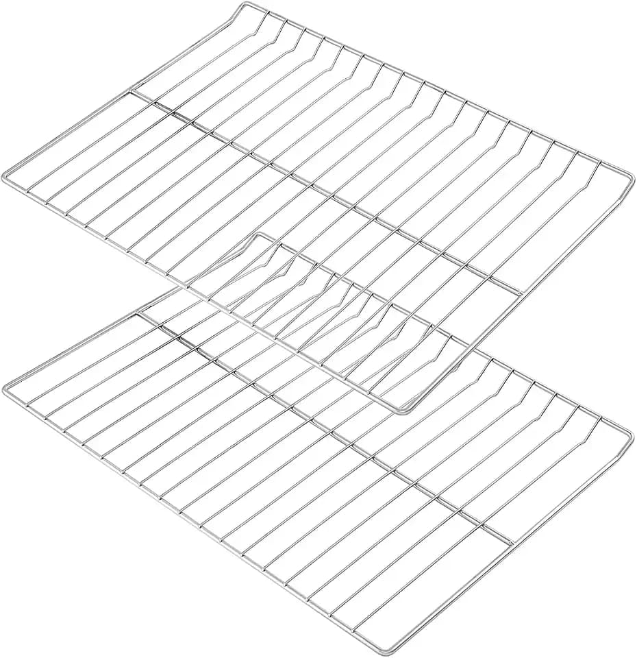 WB48T10095 Oven Racks Replacement Parts for GE Profile Oven Rack 304 Stainless Steel GE Hotpoint Gas Range Stove Rack 23.75’’ x 17.4’’ Spectra XL44 Electric Roaster Double Wire Rack Shelf 2 Pcs