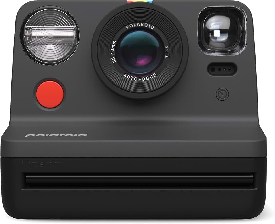 Polaroid Now 2nd Generation I-Type Instant Film Camera - Black (9095)