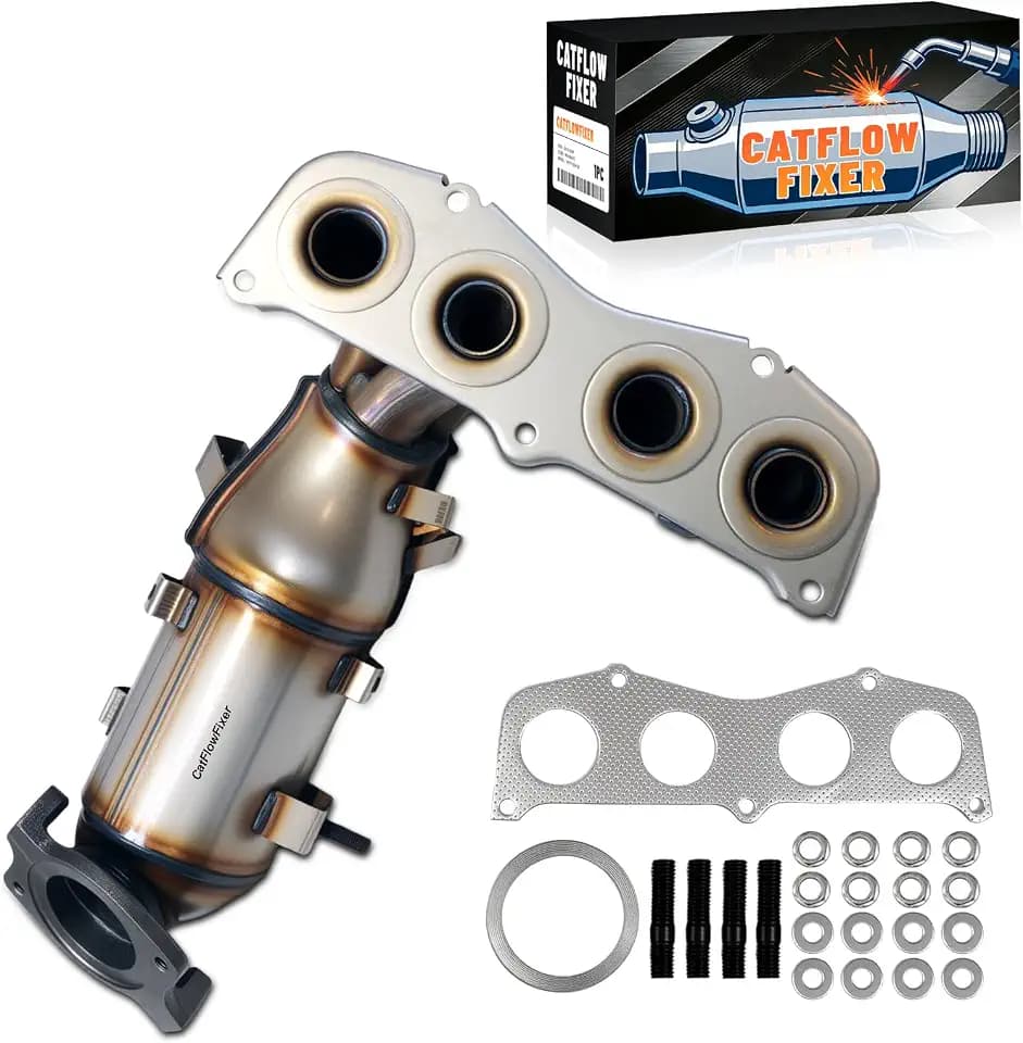 Front Catalytic Converter Compatible with 2002 2003 2004 2005 2006 Toyota Camry/Solara L4 2.4L Catalytic Convertor EPA Compliant 25051-0H050, 25051-0H040