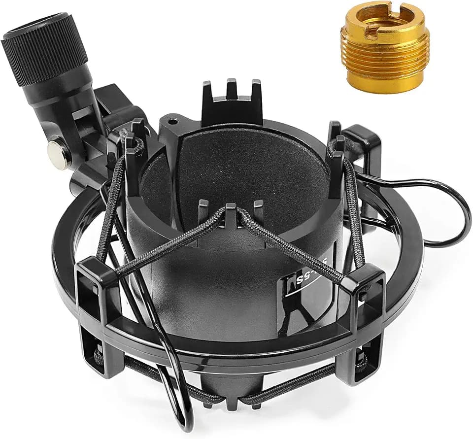 SUNMON AT2020 Shock Mount, Shock Mount Stand Reduziert Vibrationsgeräusche für Audio Technica AT2020 AT2035 AT4040 AT2020USB ATR2500x Kondensator Mikrofon