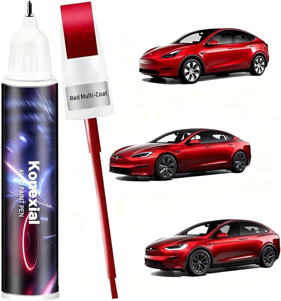 Red Multi-Coat(PPMR) Touch up Paint for Tesla OEM Color Match
